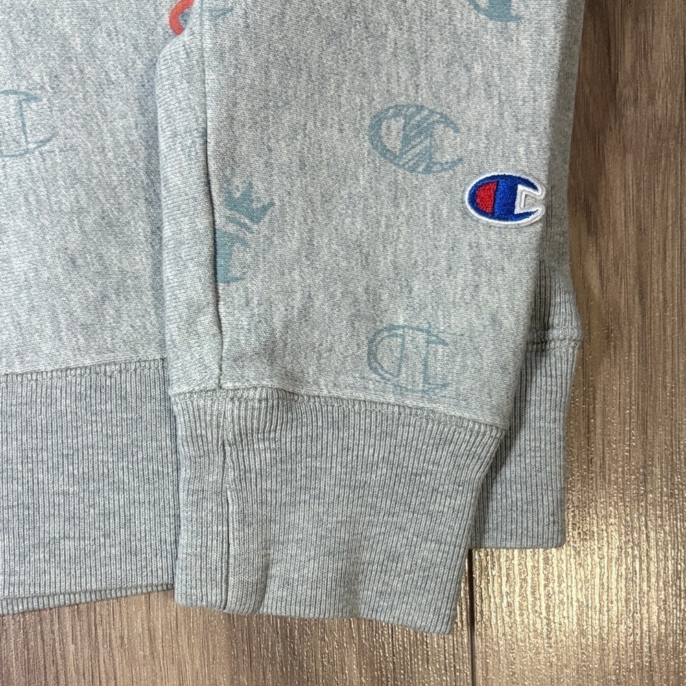 Champion Women's Gray Sweater with Red Accents - Picture 2 of 5